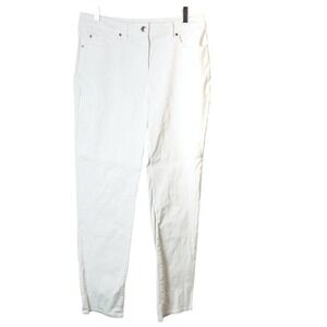 Peter Nygard White Hi Rise True Skinny Denim 5-Pocket‎ Slim Fit Jeans Size 12